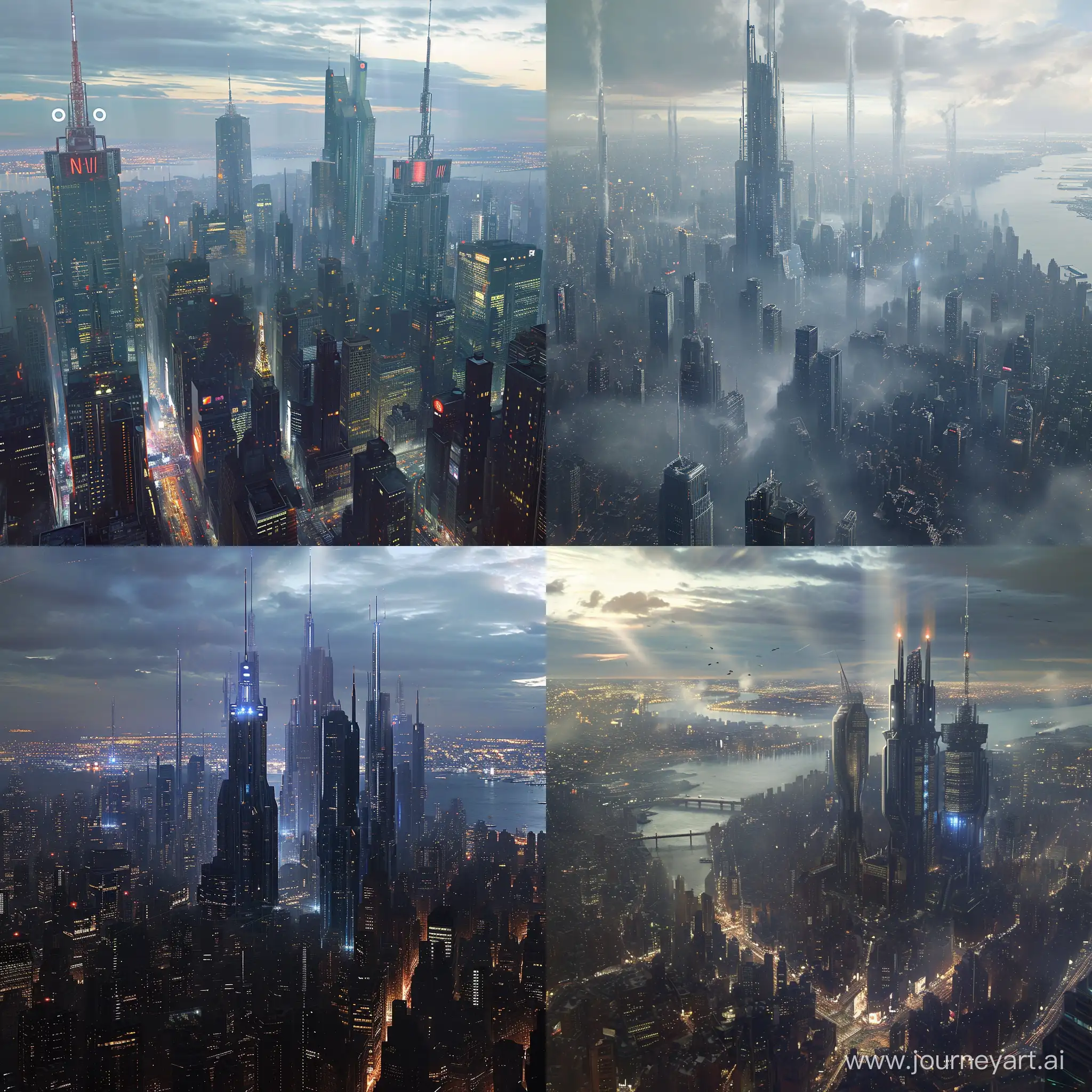 Futuristic-New-York-City-Skyline-in-Science-Fiction-Art