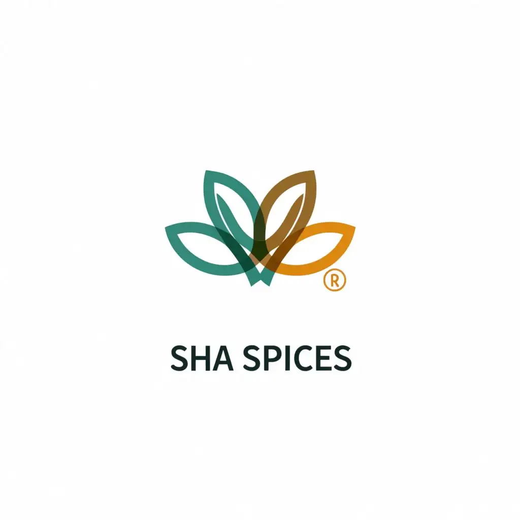 a logo design,with the text "sha spices", main symbol:spices,Minimalistic,clear background