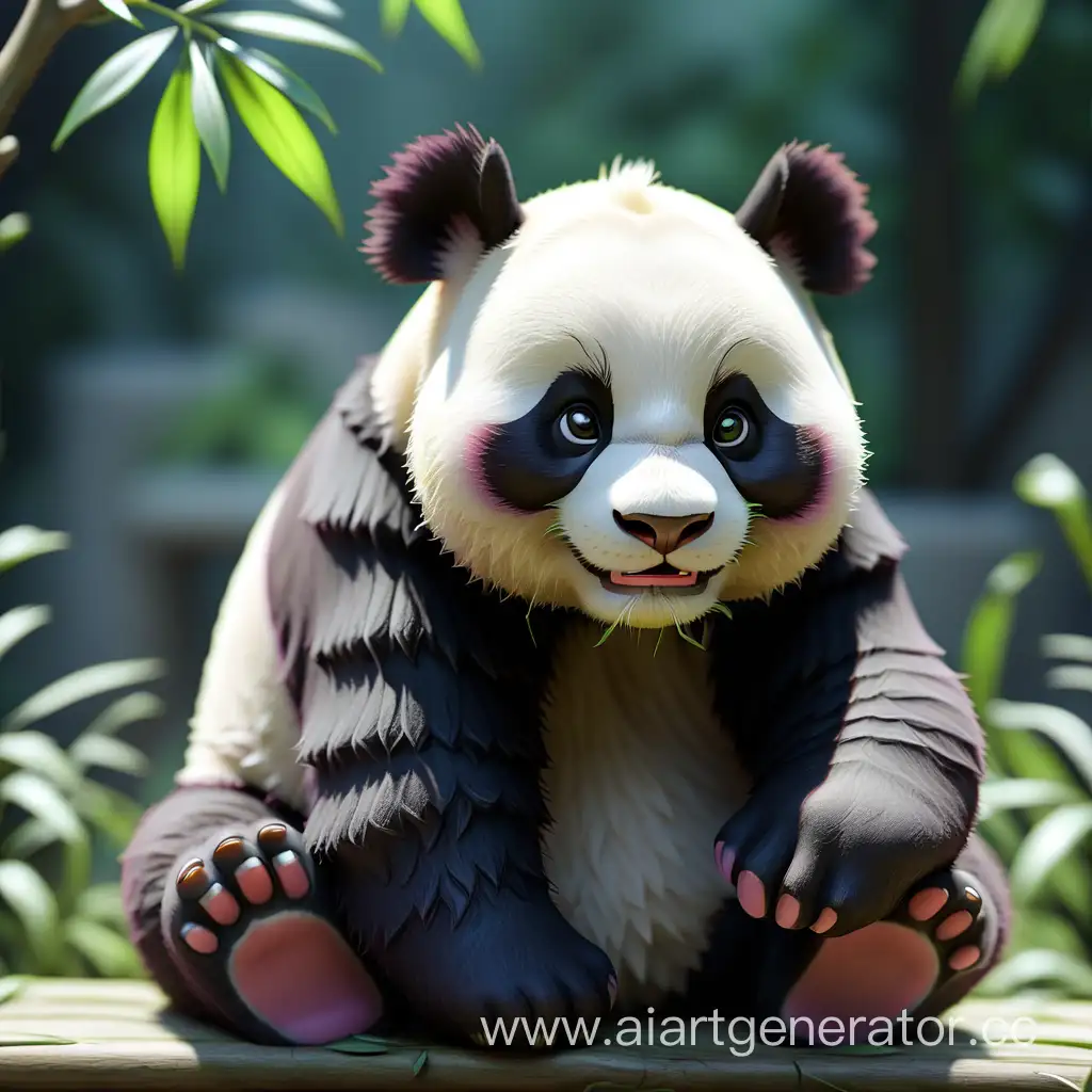 Adorable-Panda-Cubs-Playing-in-Bamboo-Forest-Wildlife-Delight