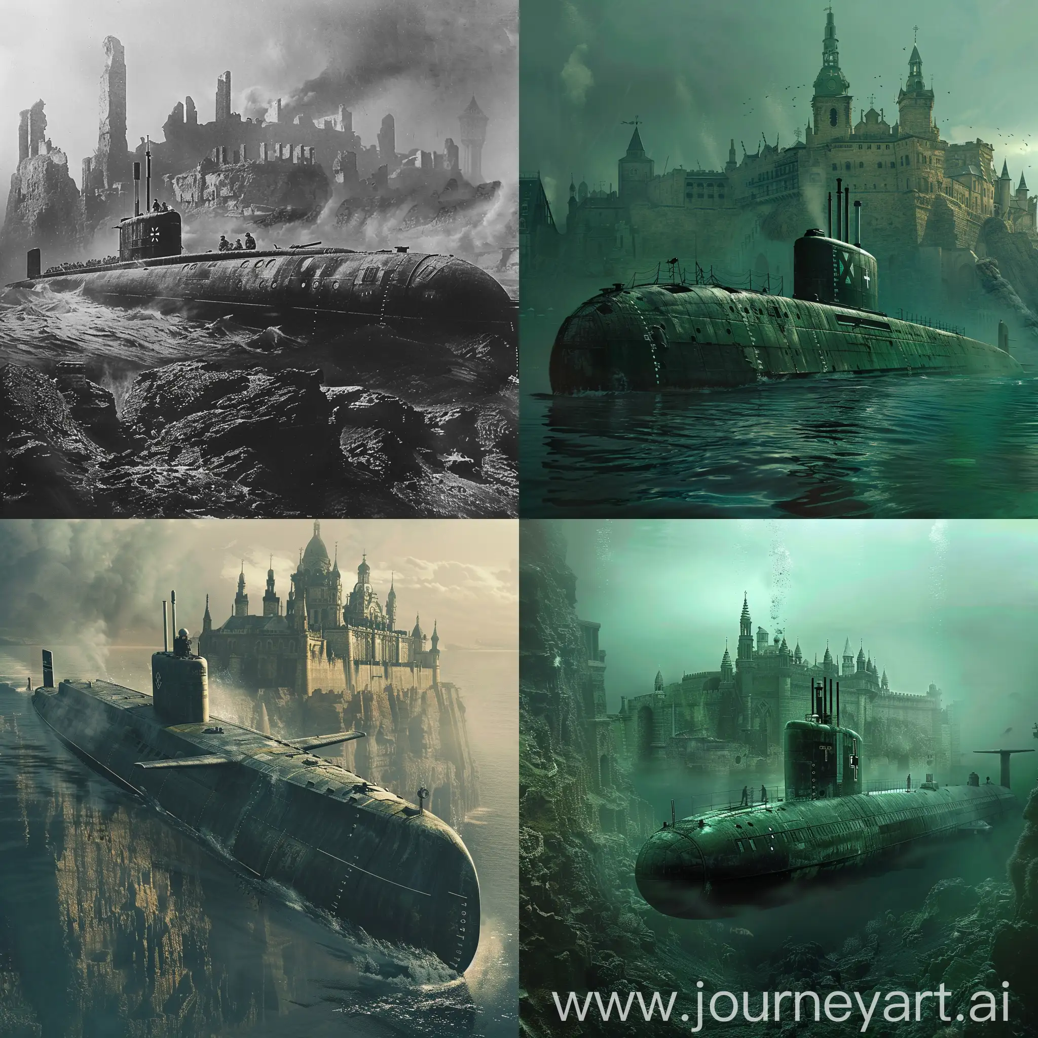 WWI-German-Submarine-Encounters-Ancient-Underwater-City