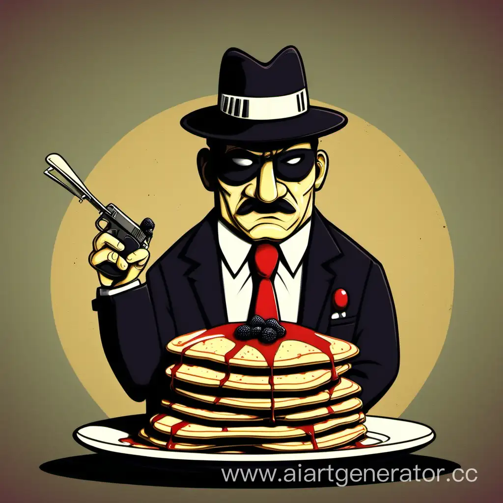 Criminal-Pancake-Boss-Mafia-Gathering-in-Breakfast-Form