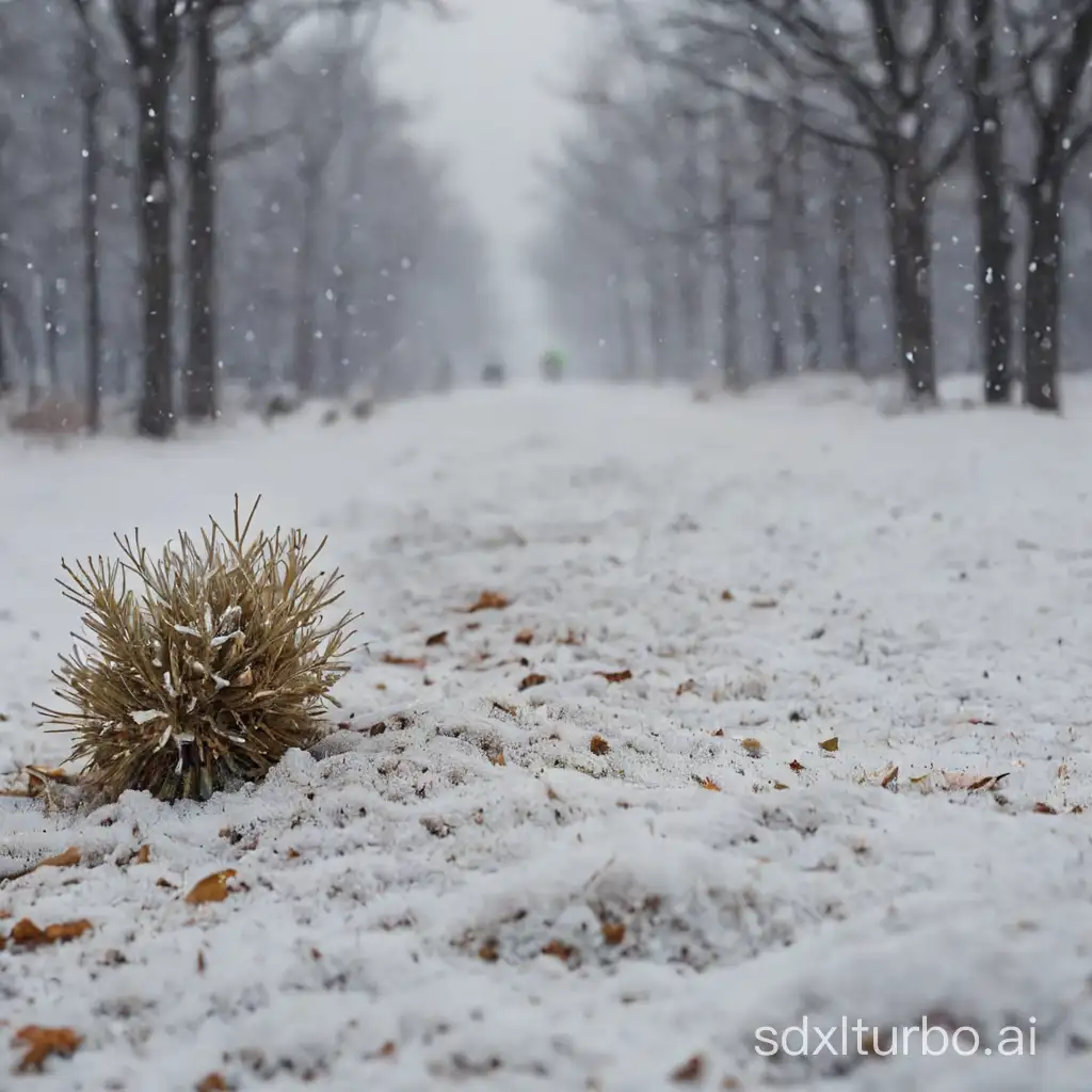 Tranquil-Snowfall-Scene-A-Dusting-of-Serenity