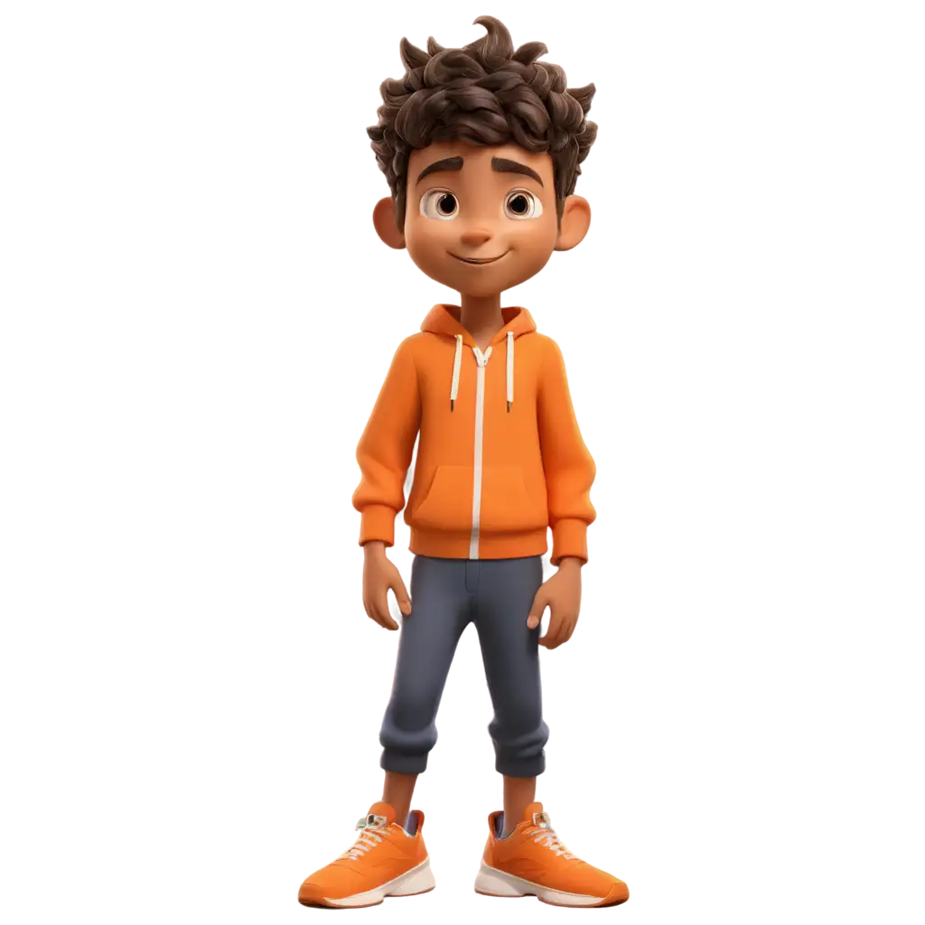 Cartoon-Style-Boy-in-3D-Graphics-Wearing-Orange-Clothes-HighQuality-PNG-Image