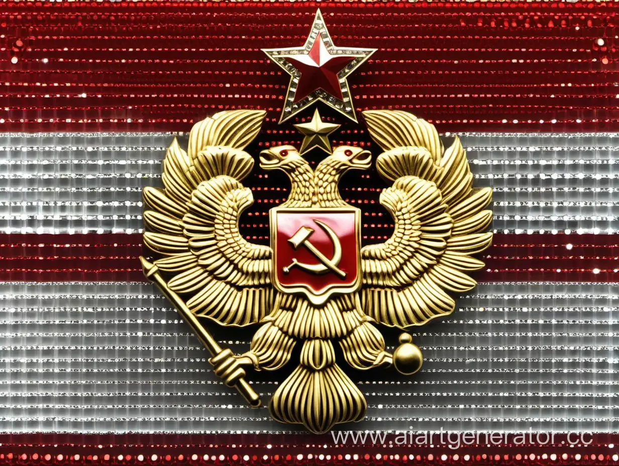 Soviet-Coat-of-Arms-Flag-Rhinestone-Embellished-Symbolism