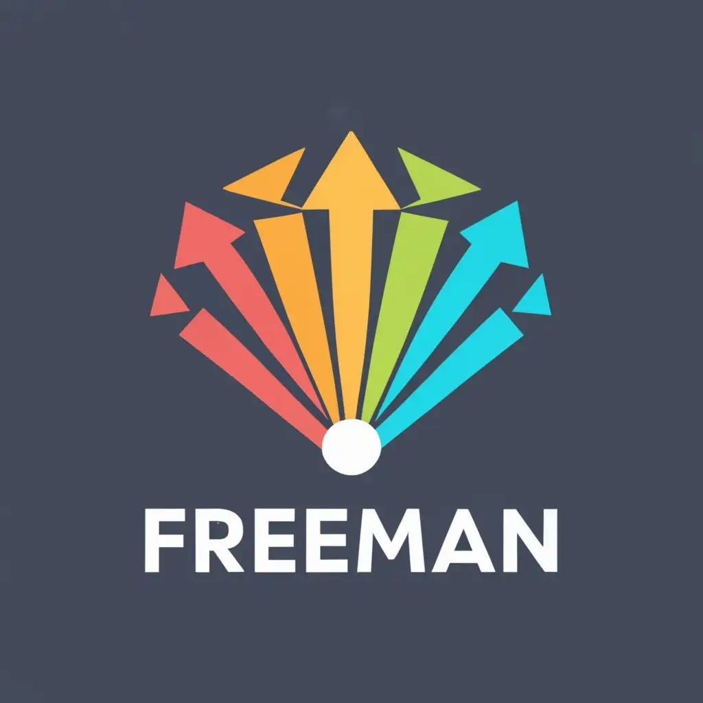 logo, Wireless signal strength, with the text "Freeman Remote Courses Inc", typography, be used in Education industry