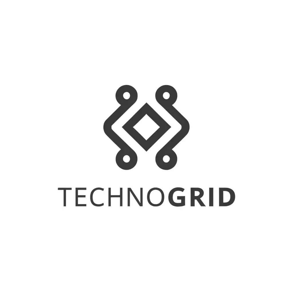 a logo design,with the text "TechnoGrid", main symbol:Curly brackets,Moderate,be used in Technology industry,clear background