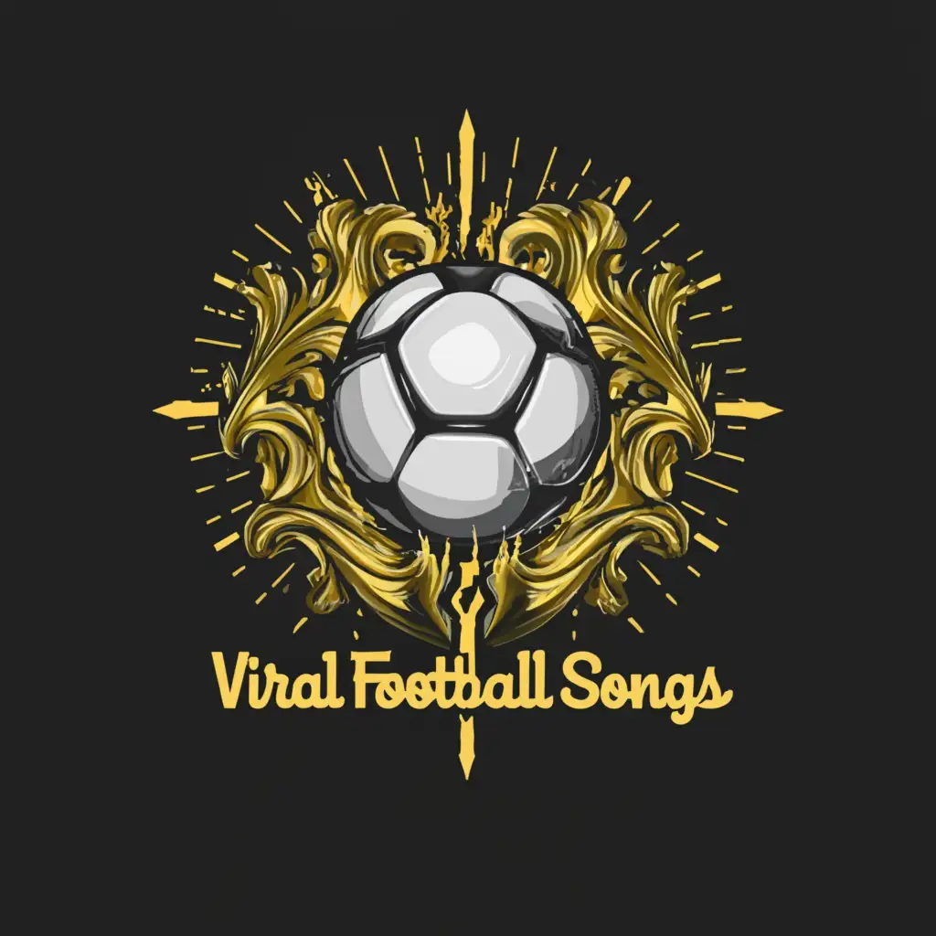 LOGO-Design-for-Viral-Football-Songs-FootballInspired-Emblem-with-Clear-Background