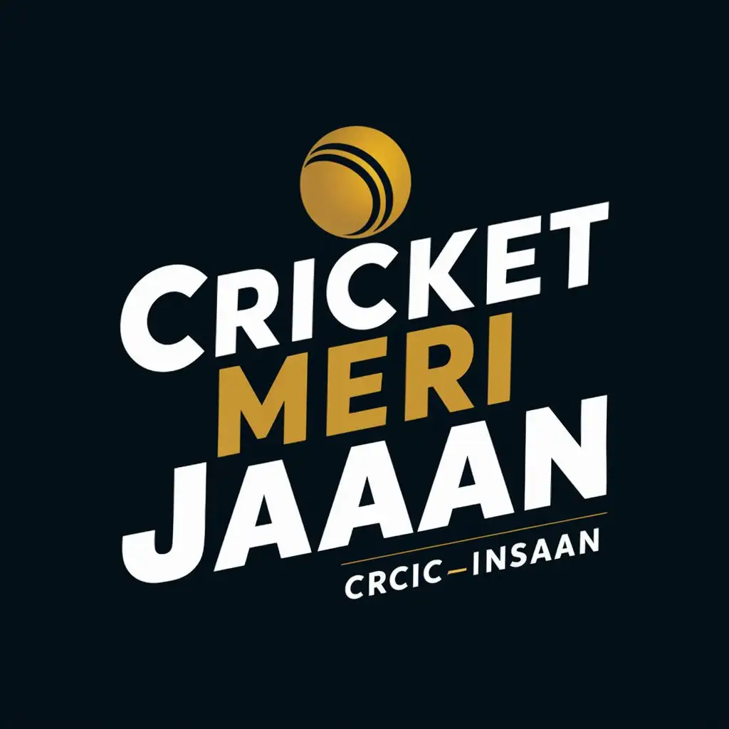 LOGO-Design-for-Cricket-Meri-Jaan-Celebrating-Cricket-Passion-with-Dynamic-Typography