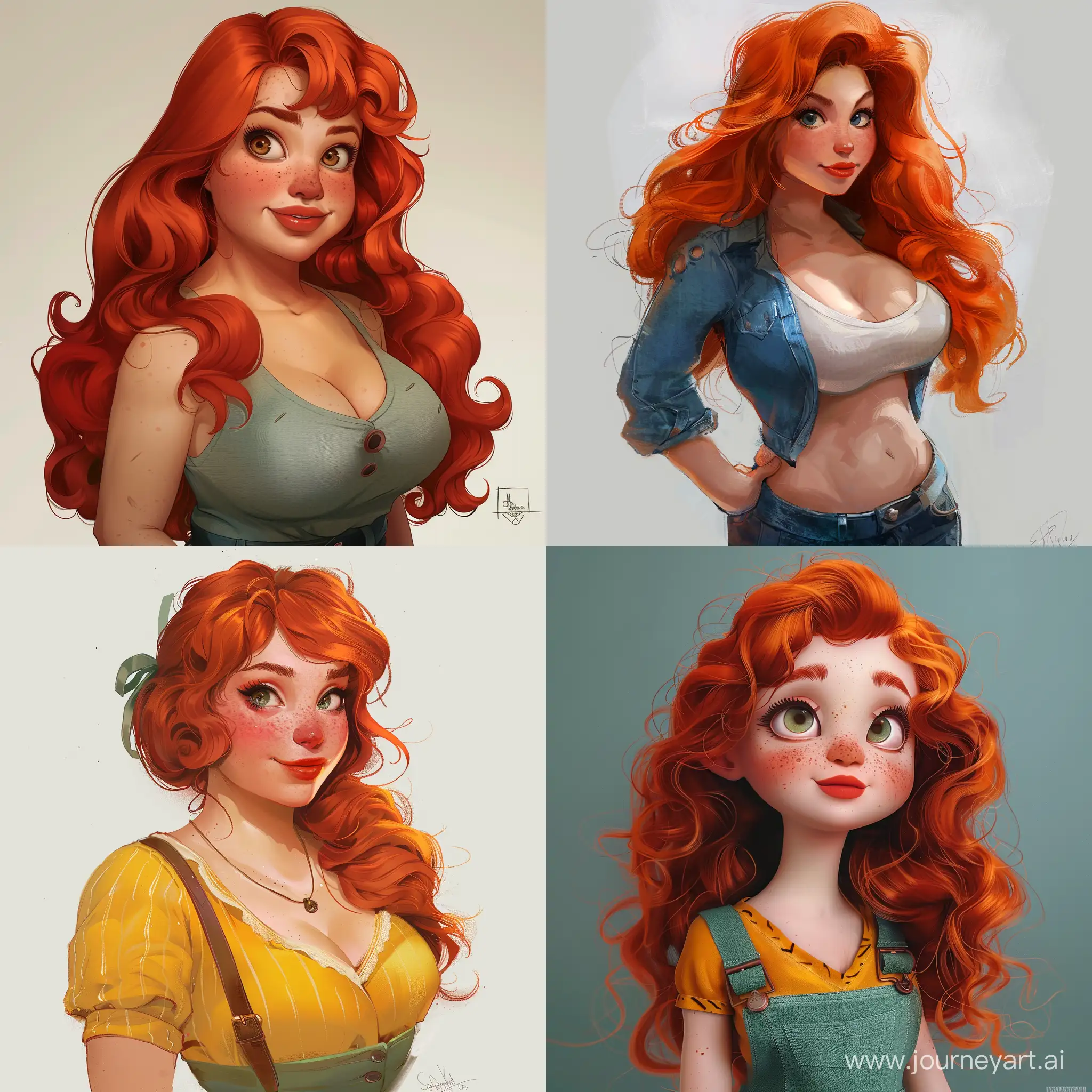 Chubby-RedHaired-Character-in-ArtStation-Style-Portrait