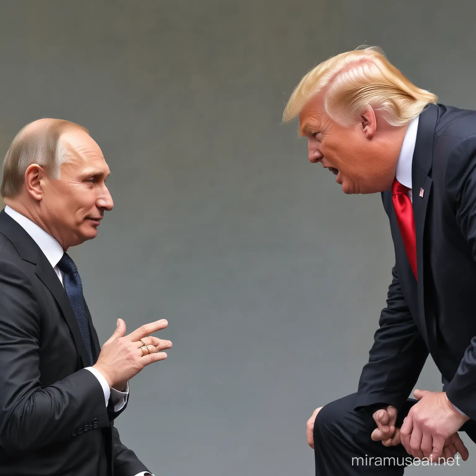 Putin is puppeteering trump from above. 