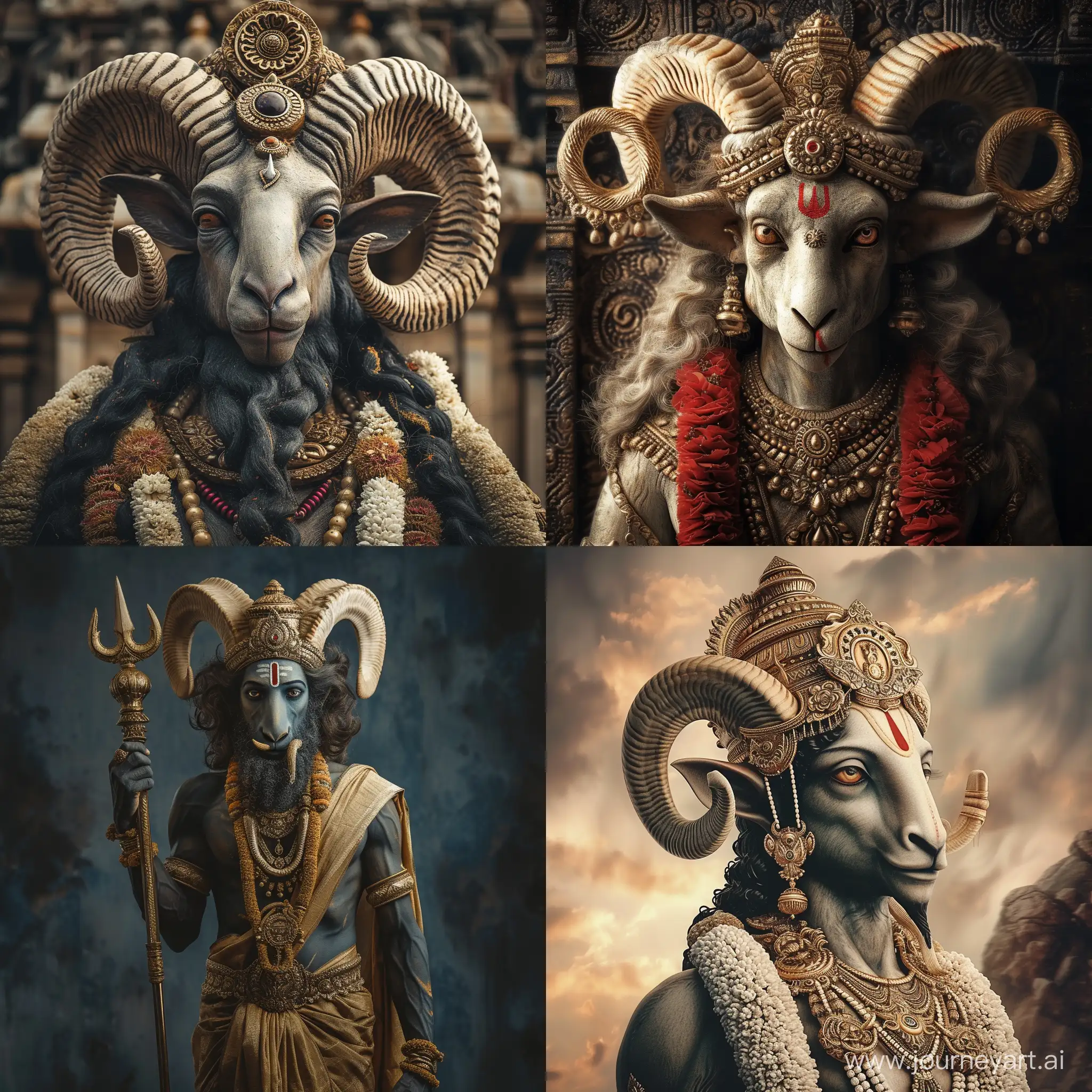 Realastic photo of Hindu god  ram