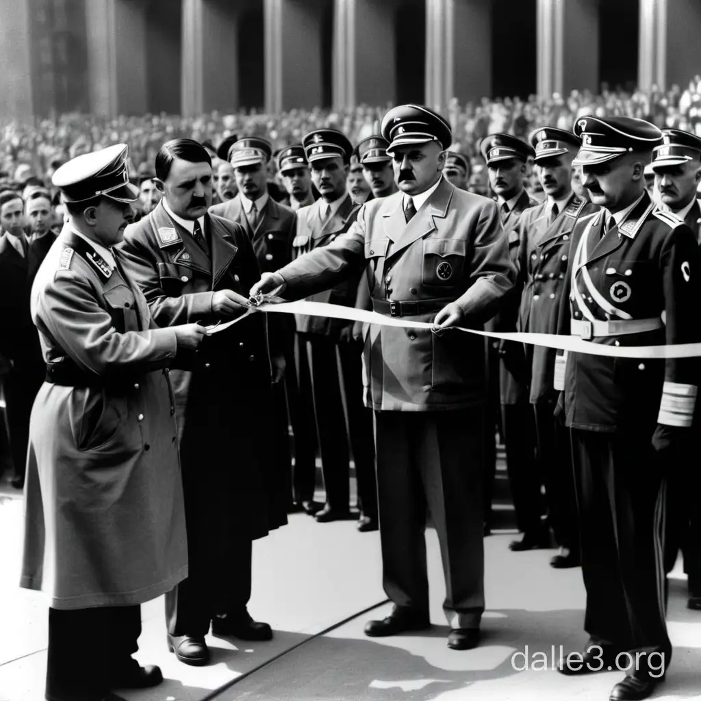 Hitler Inaugurates Volkshalle 1950 | Dalle3 AI