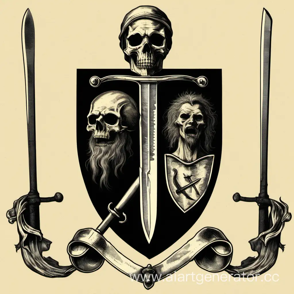 Medieval-Coat-of-Arms-with-Severed-Head-and-Falchion-Cleaver