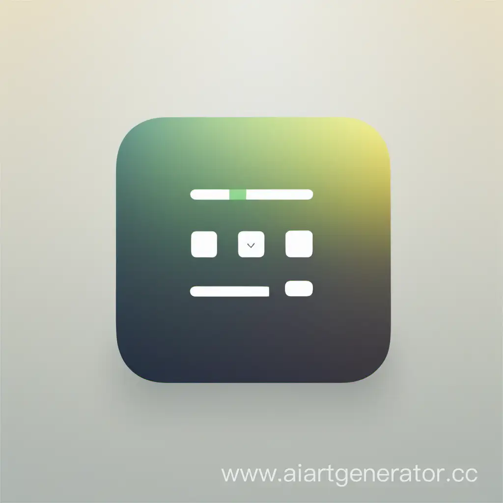 Создай иконку iOS мобильного приложения квадратной формы со скругленными углами, на которой изображен слайдер и много разных целых чисел в минималистичном стиле