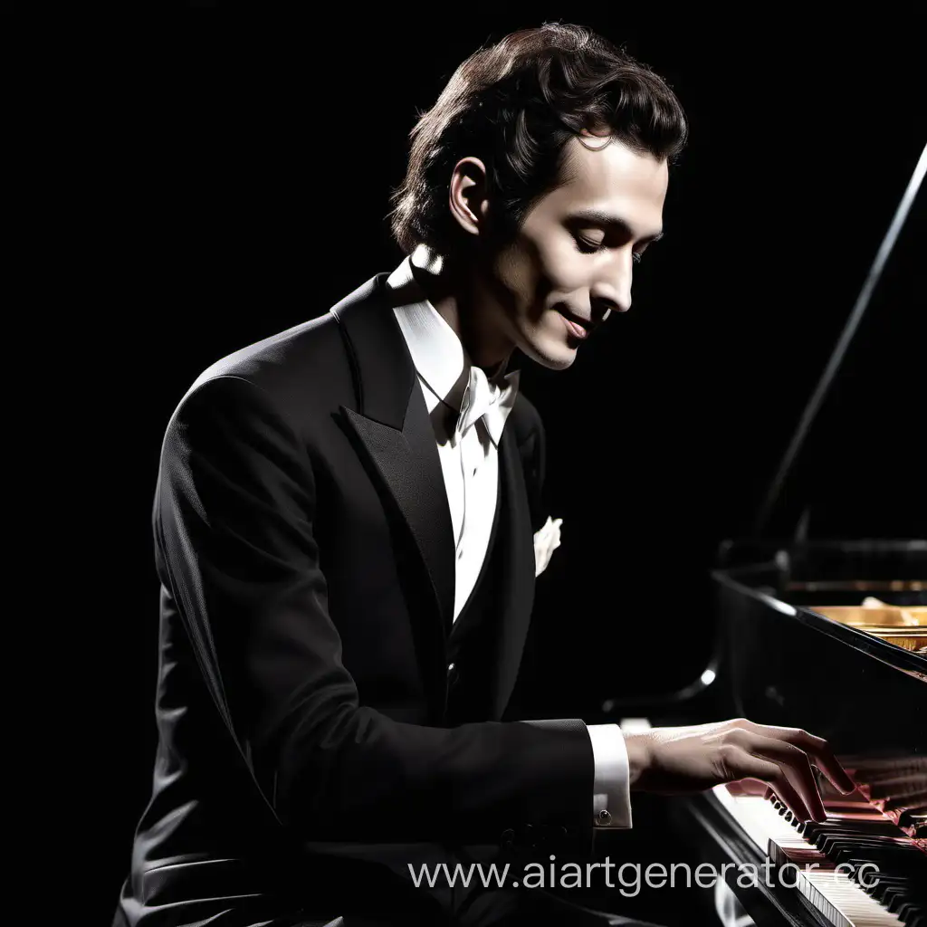 Tall-Elegant-Composer-at-the-Piano-Enthralling-Performances-and-Graceful-Presence