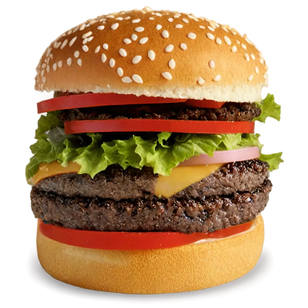 Delicious-Hamburger-PNG-Crisp-and-Juicy-Burger-Art-for-Menus-and-Food-Blogs