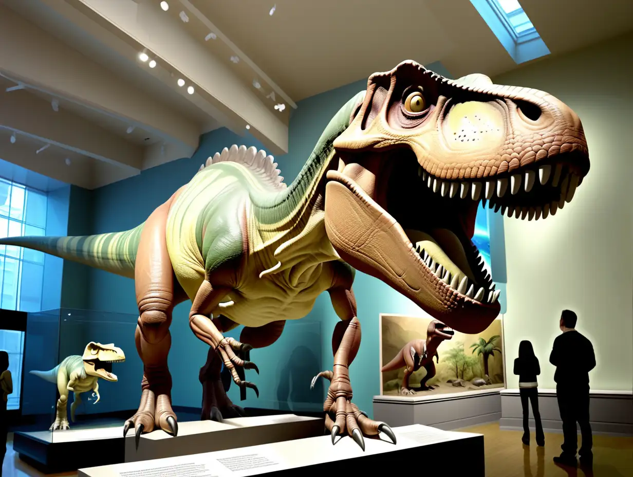 Impressive Tyrannosaurus Rex Exhibit at New York Museum