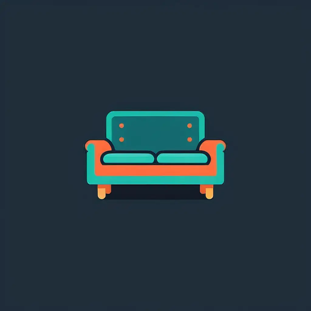 Modern Minimalist Couch Icon