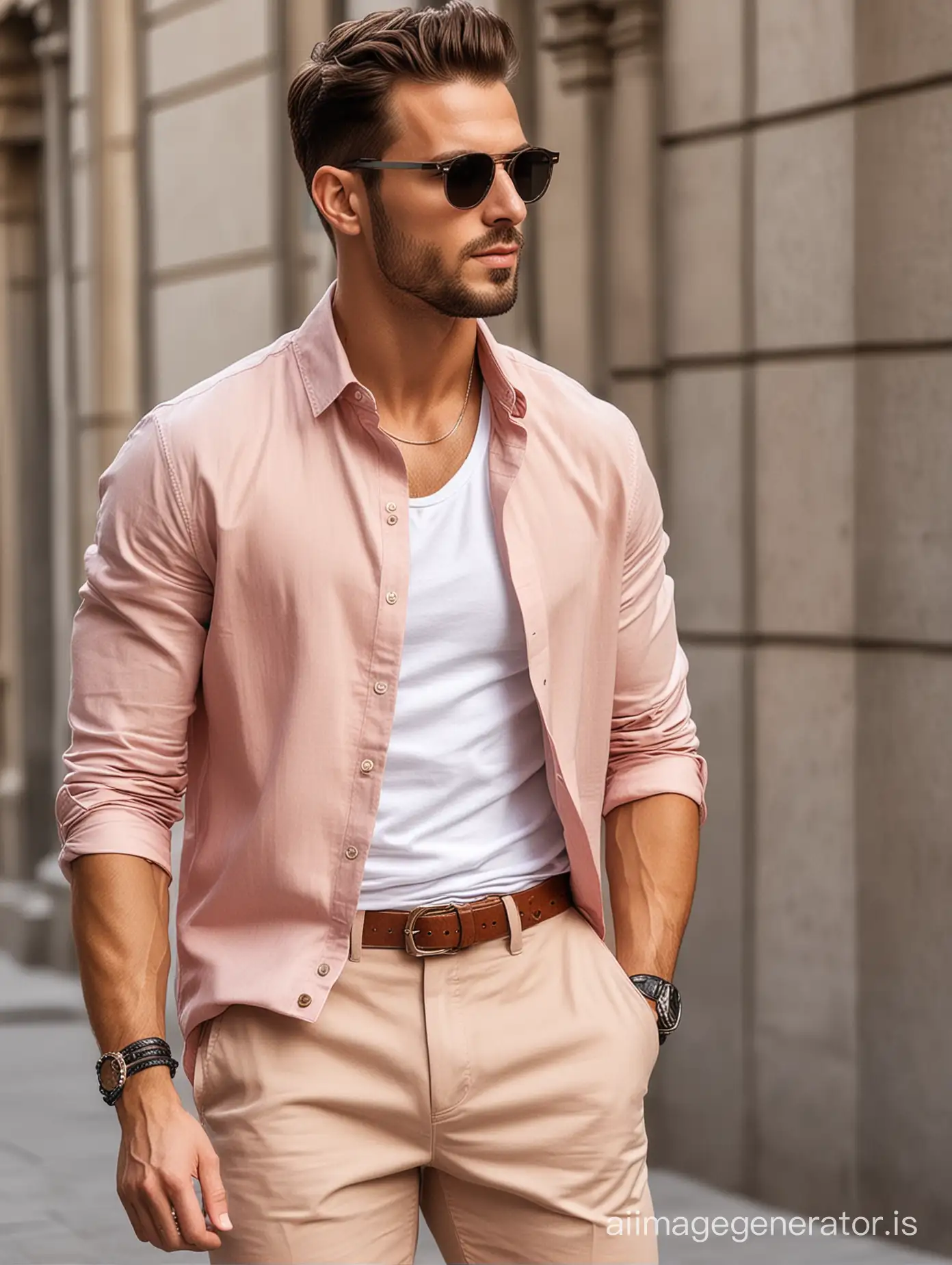 Stylish summer 
fashion outfit for men
