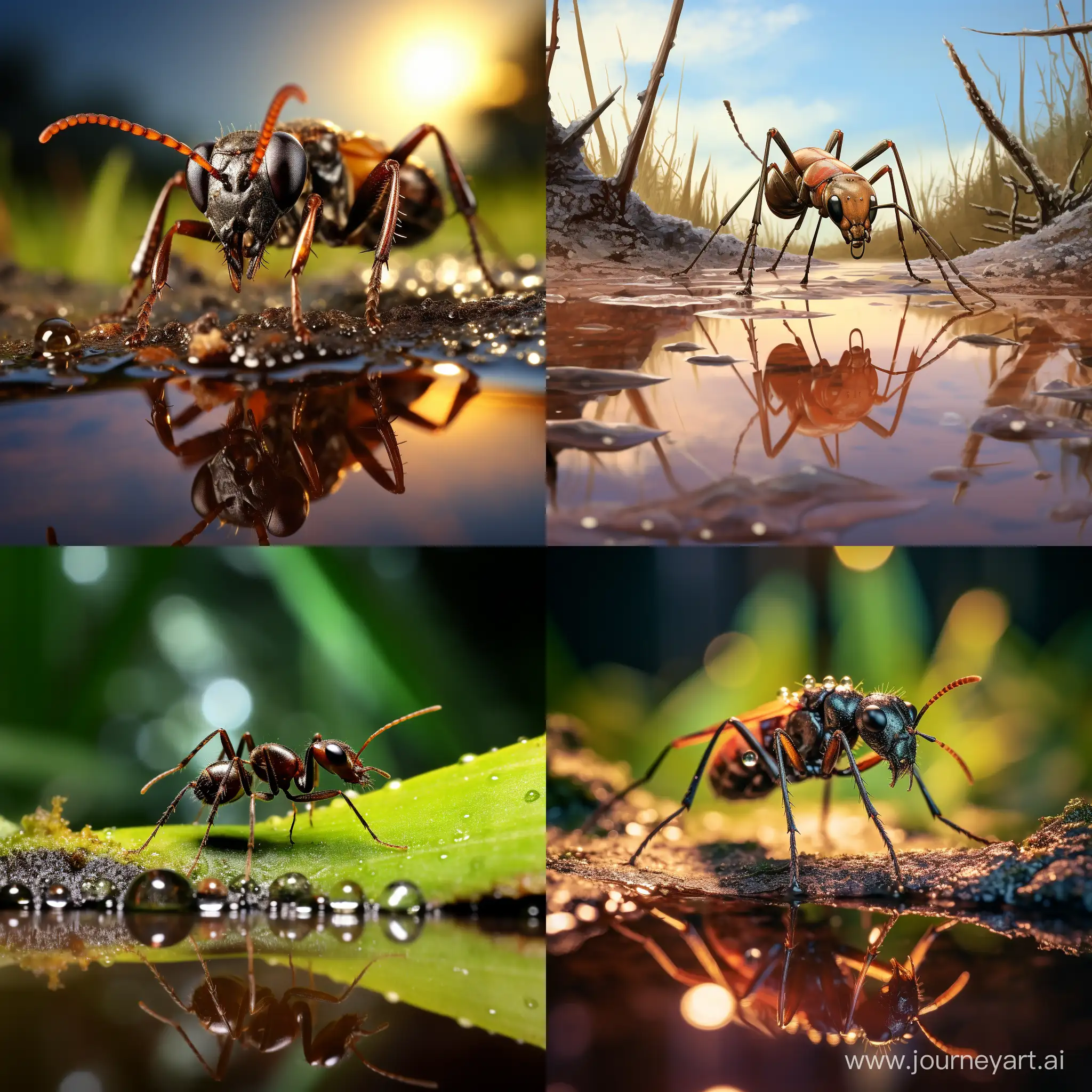 Thirsty-Ant-Seeking-Refreshment-in-Arid-Terrain