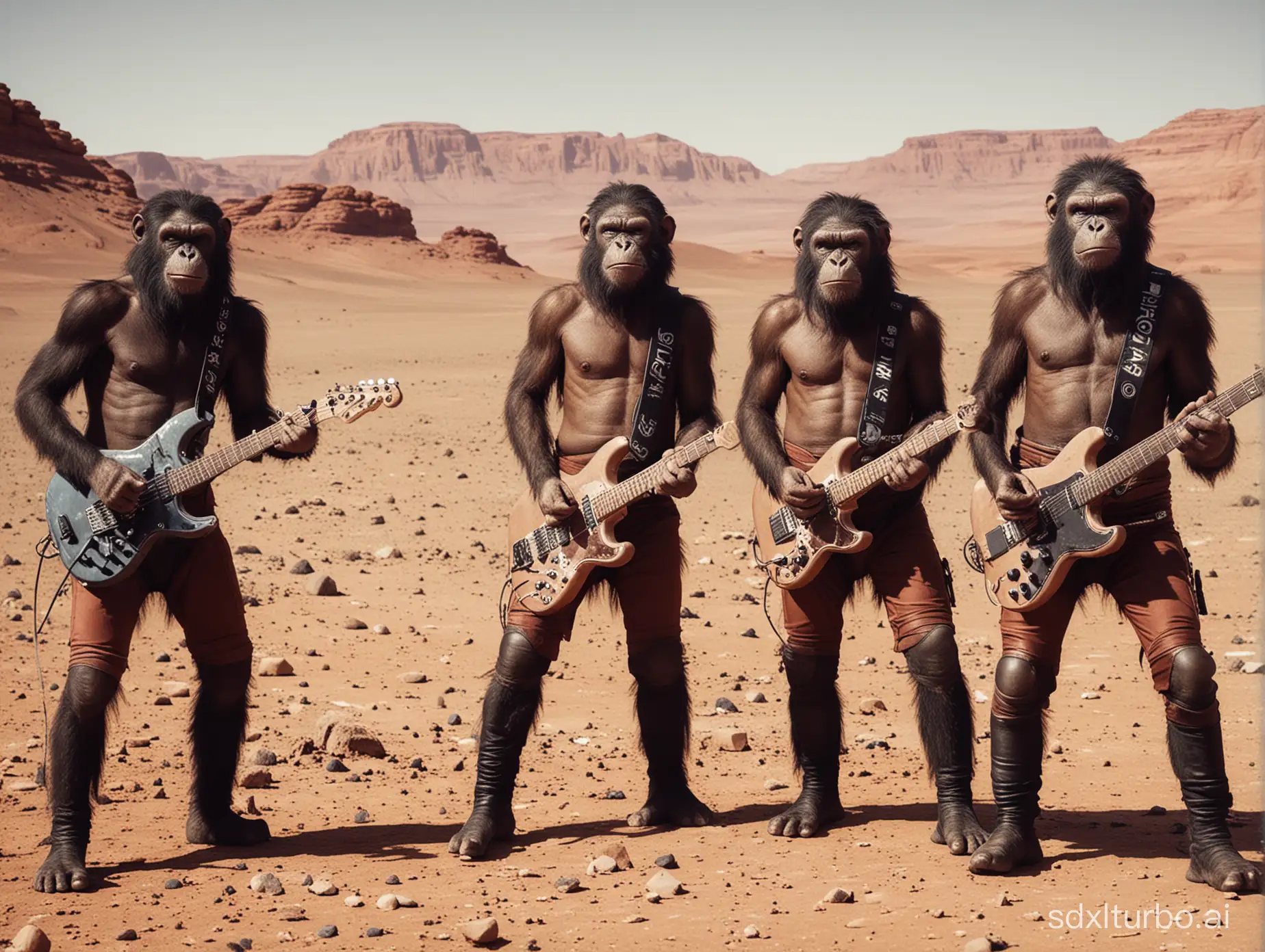 mad made apes punkrock band on mars