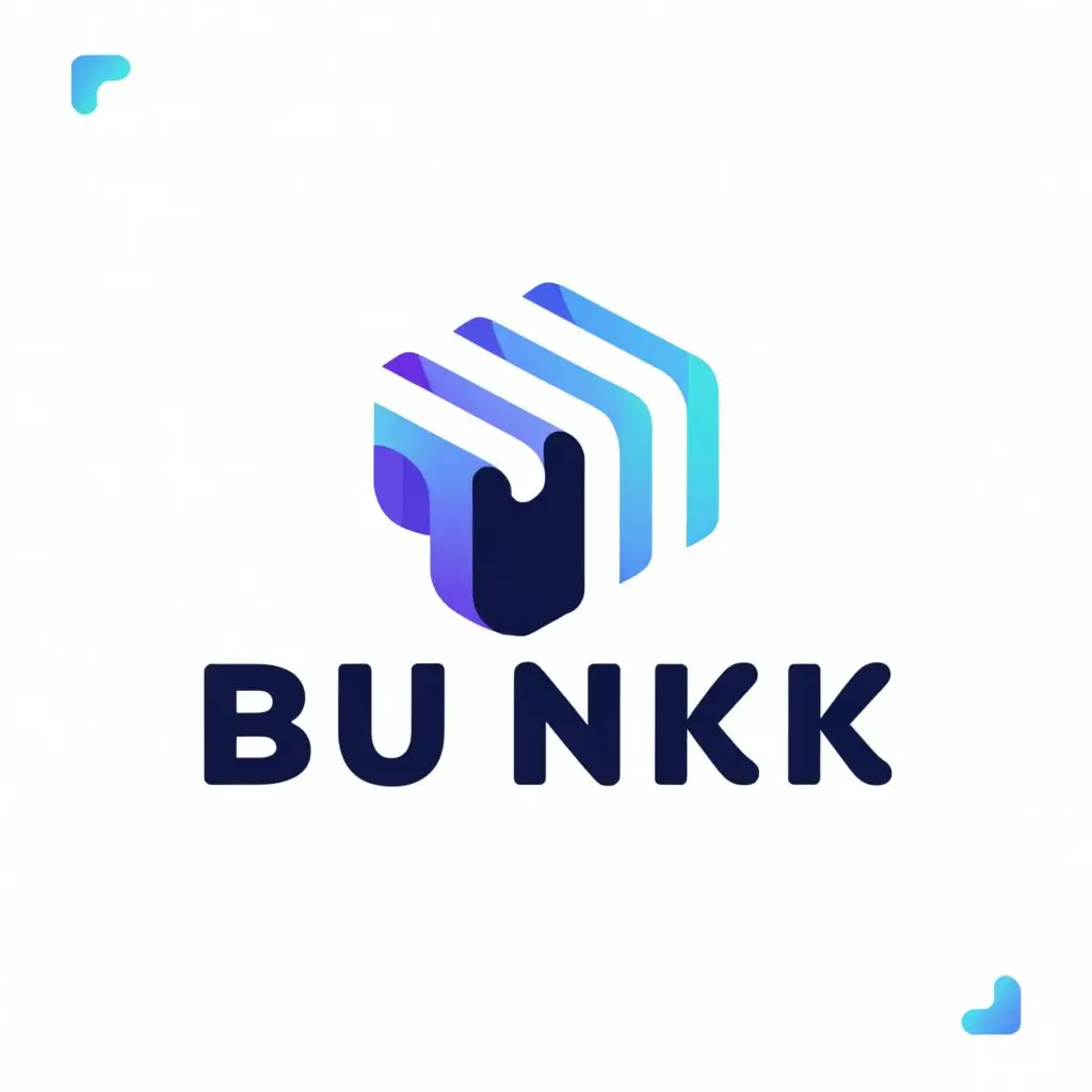 LOGO-Design-For-Bunk-Modern-Tech-Logo-with-Clear-Background