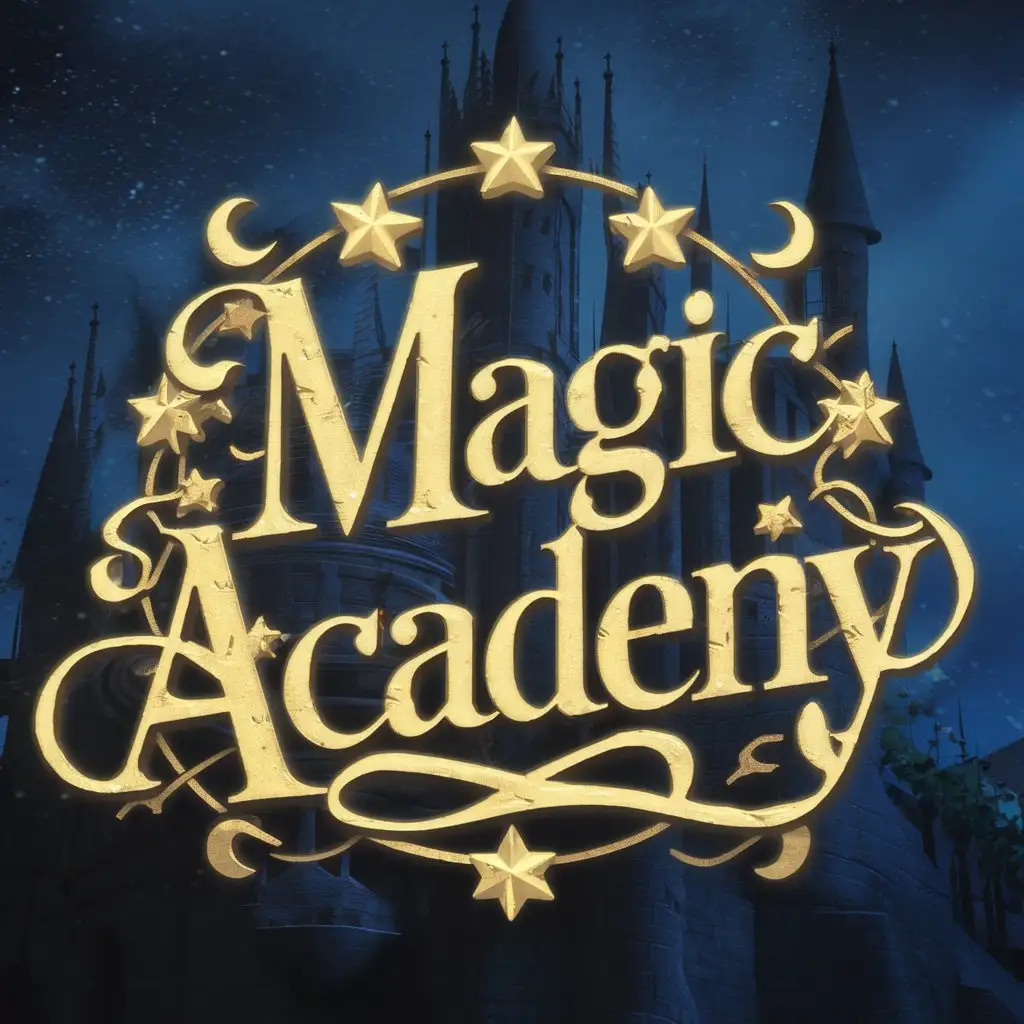 Надпись красивая  magic Academy