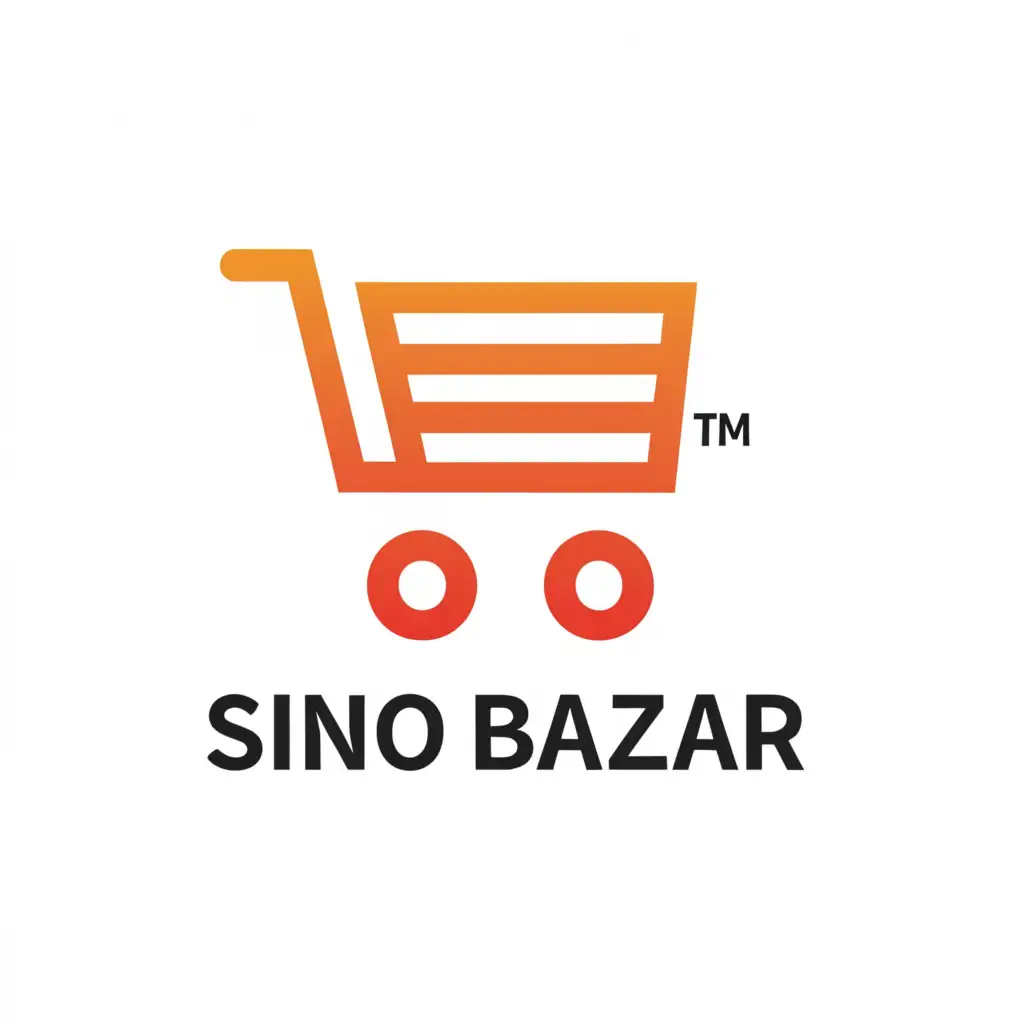 a logo design,with the text "Sino Bazaar", main symbol:online marketplace,Moderate,be used in Internet industry,clear background