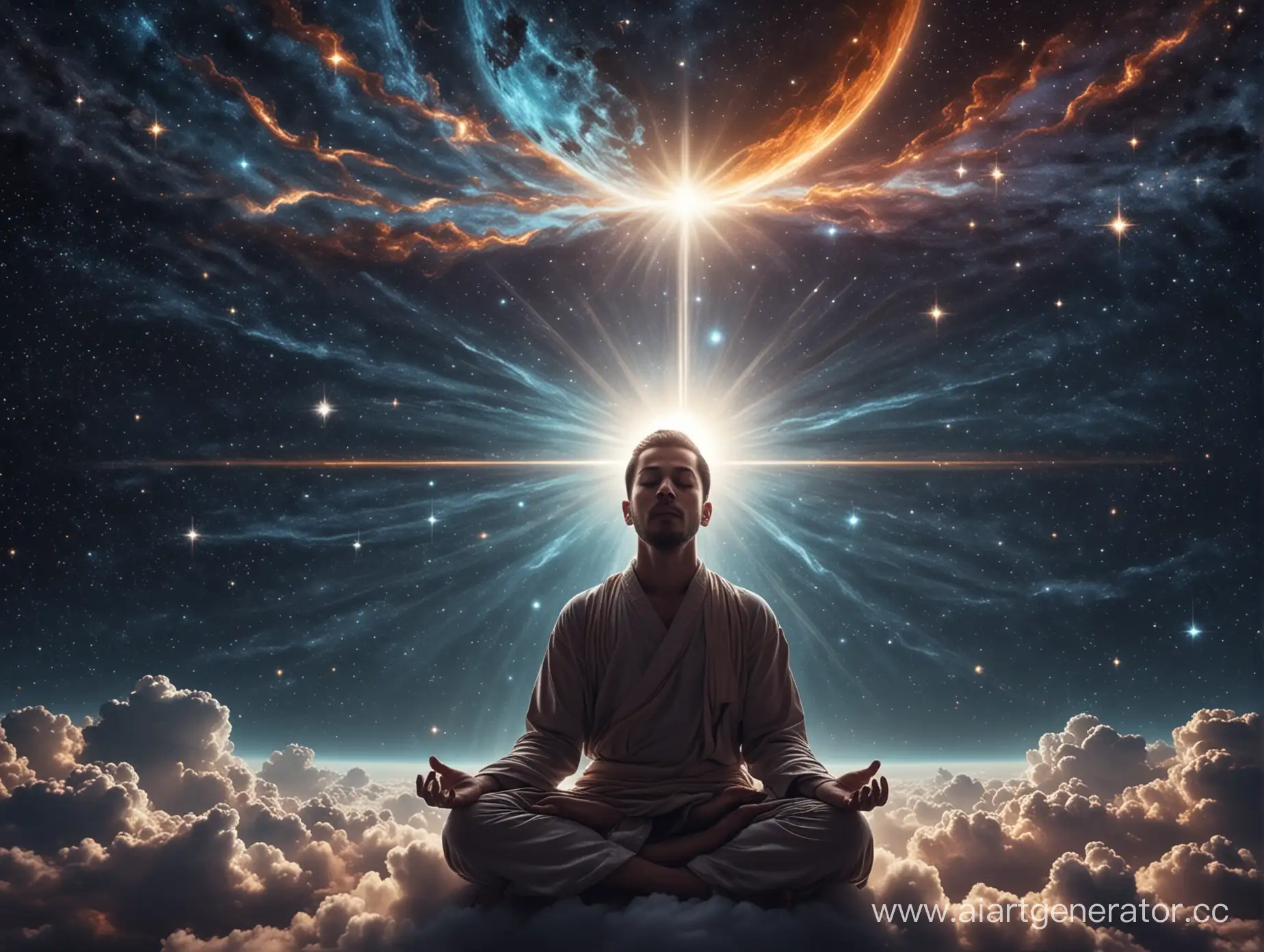 Meditating-Person-Absorbing-Cosmic-Energies-in-Space