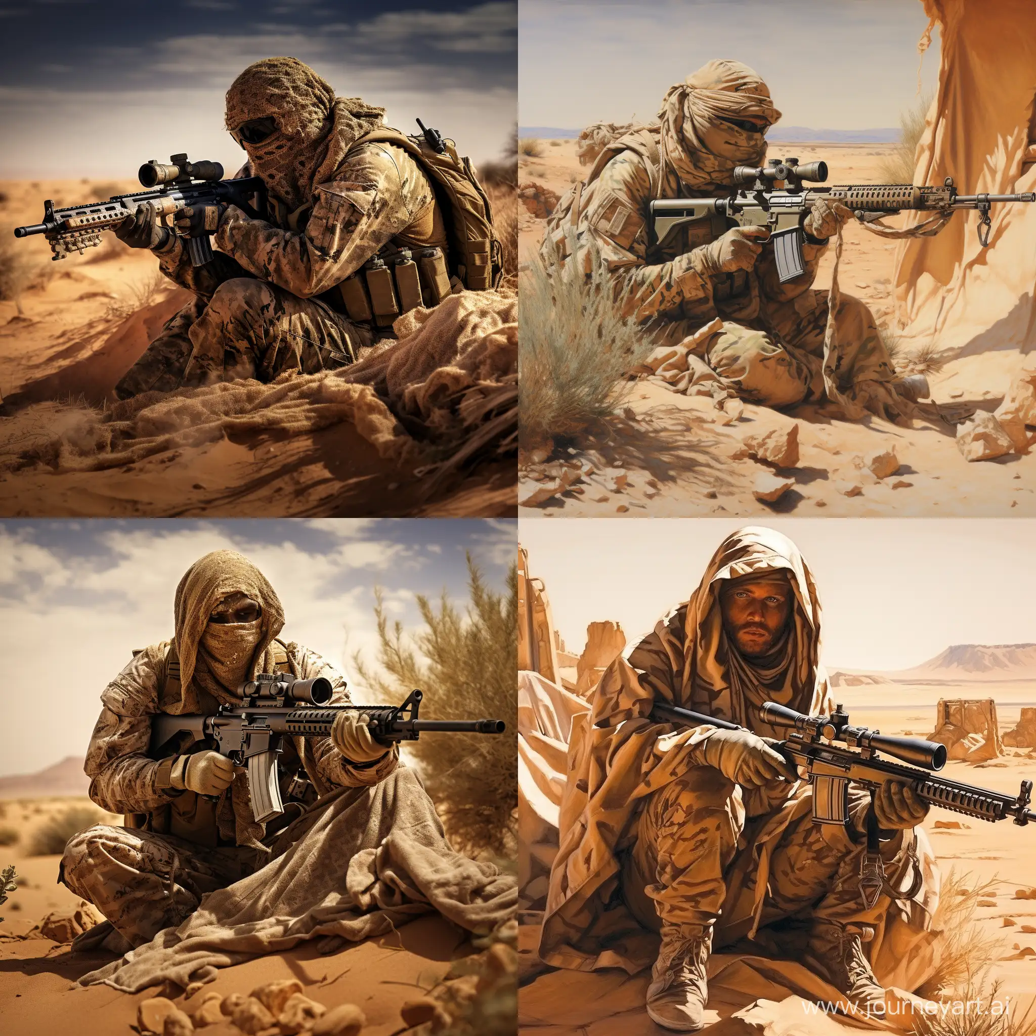 Stealthy-Sniper-in-African-Desert-Camouflage-Takes-Aim