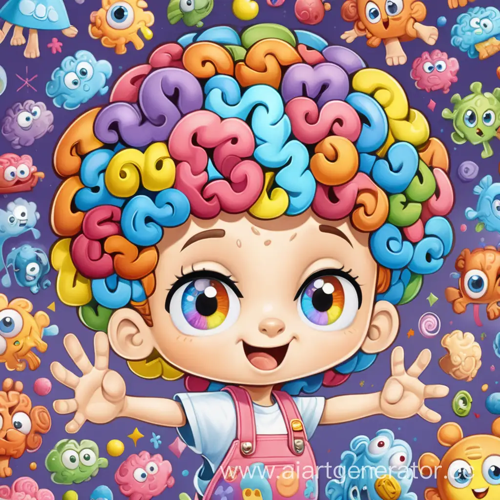 Adorable-Multicolored-ChildBrain-Cartoon-Character-for-Kids