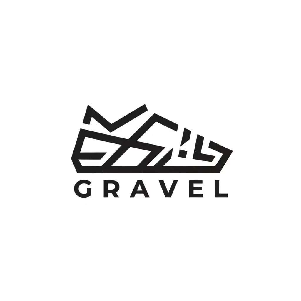 a logo design,with the text "Gravel", main symbol:Footwear,Минималистичный,be used in Спорт и фитнес industry,clear background