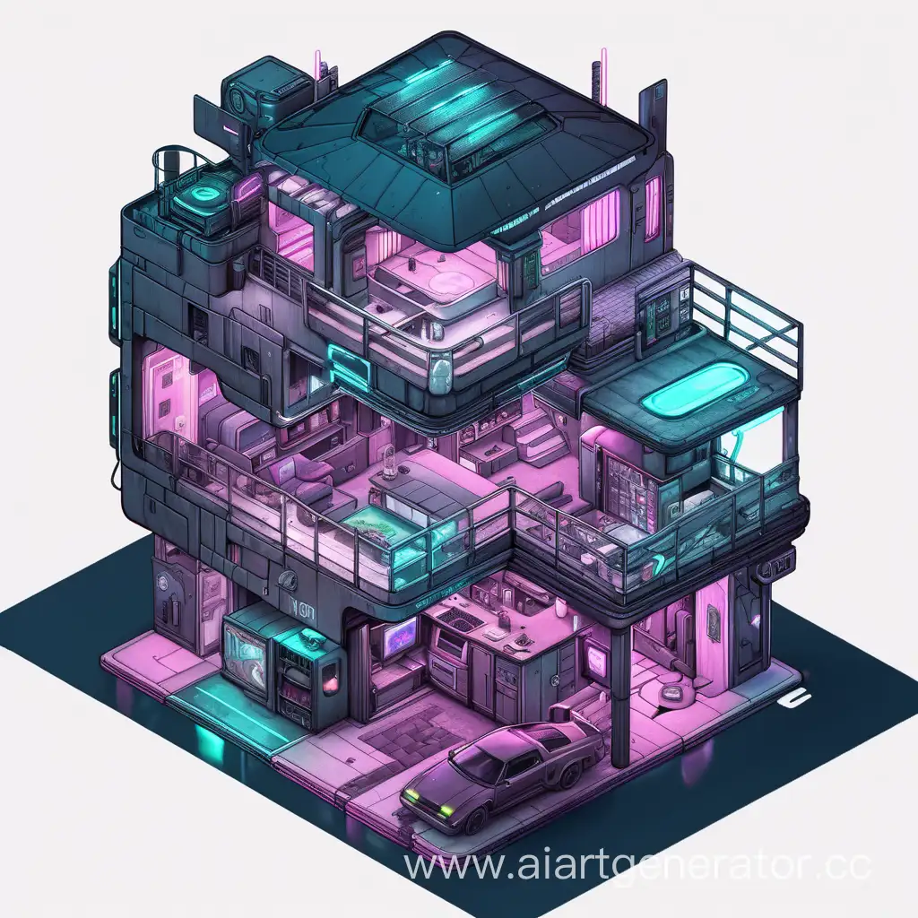 Futuristic-Cyberpunk-House-TopDown-View