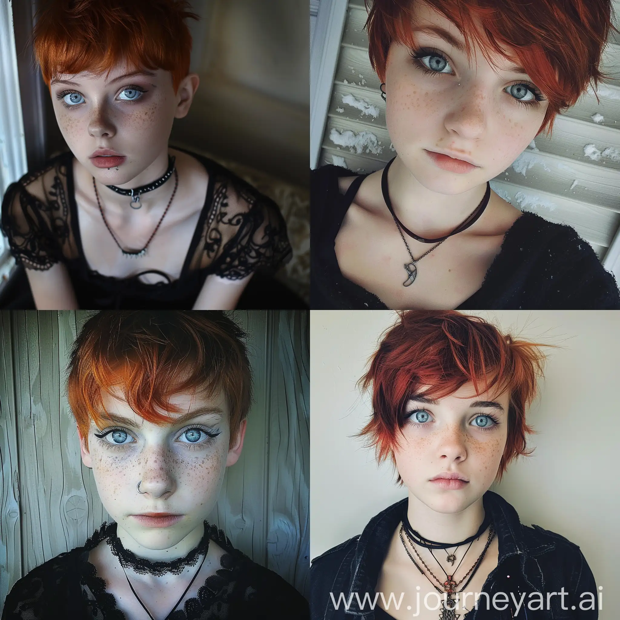 Gothic-Teen-with-Pixie-Cut-RedHaired-Girl-with-Icy-Blue-Eyes