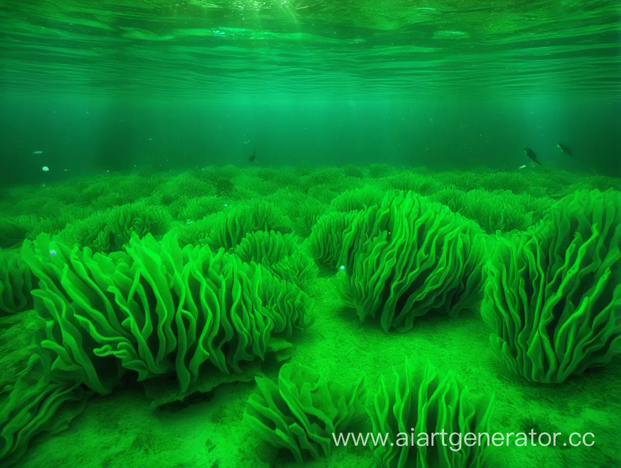 绿色的海底