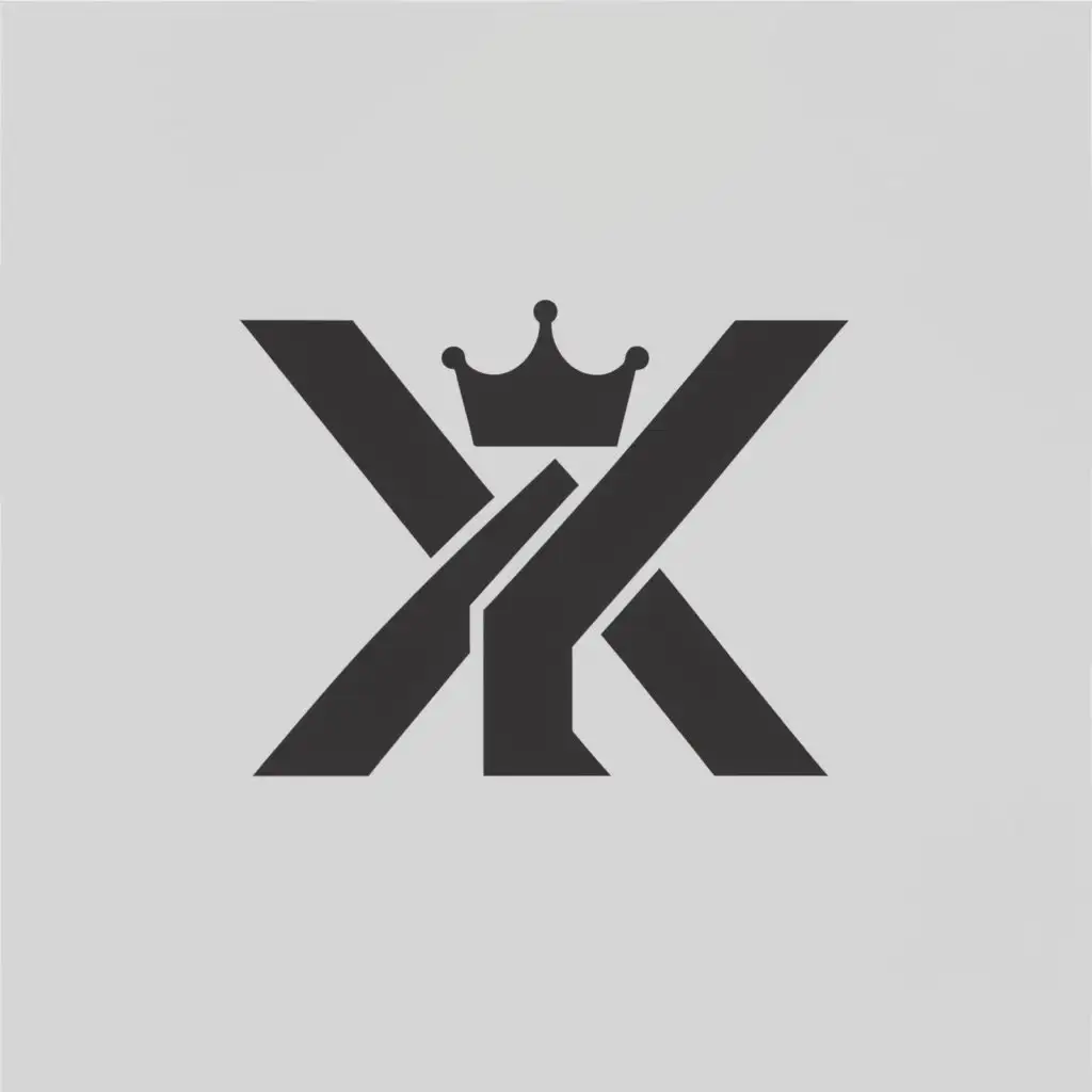 LOGO-Design-For-yK-Regal-Crown-Symbolizing-Strength-and-Leadership-in-the-Sports-Fitness-Industry