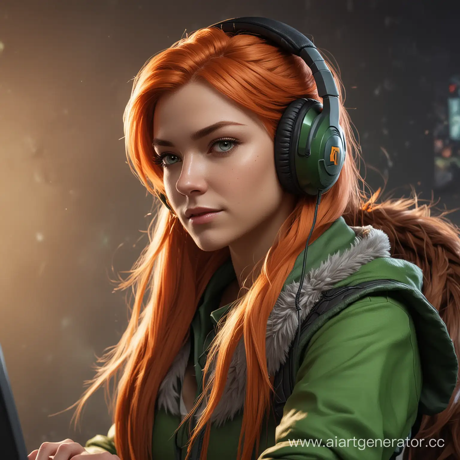 Windranger-Dota-2-Streamer-in-Headphones