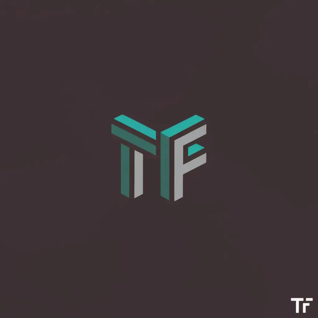 a logo design, with the text 'TF', main symbol: outline lego, Minimalistic, to be used in Technology industry, white transparent background, clear background