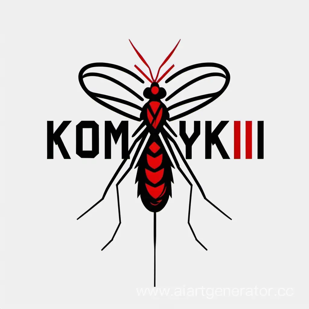 Minimalist-KomarYki-Team-Logo-with-Mosquito-and-Red-Text