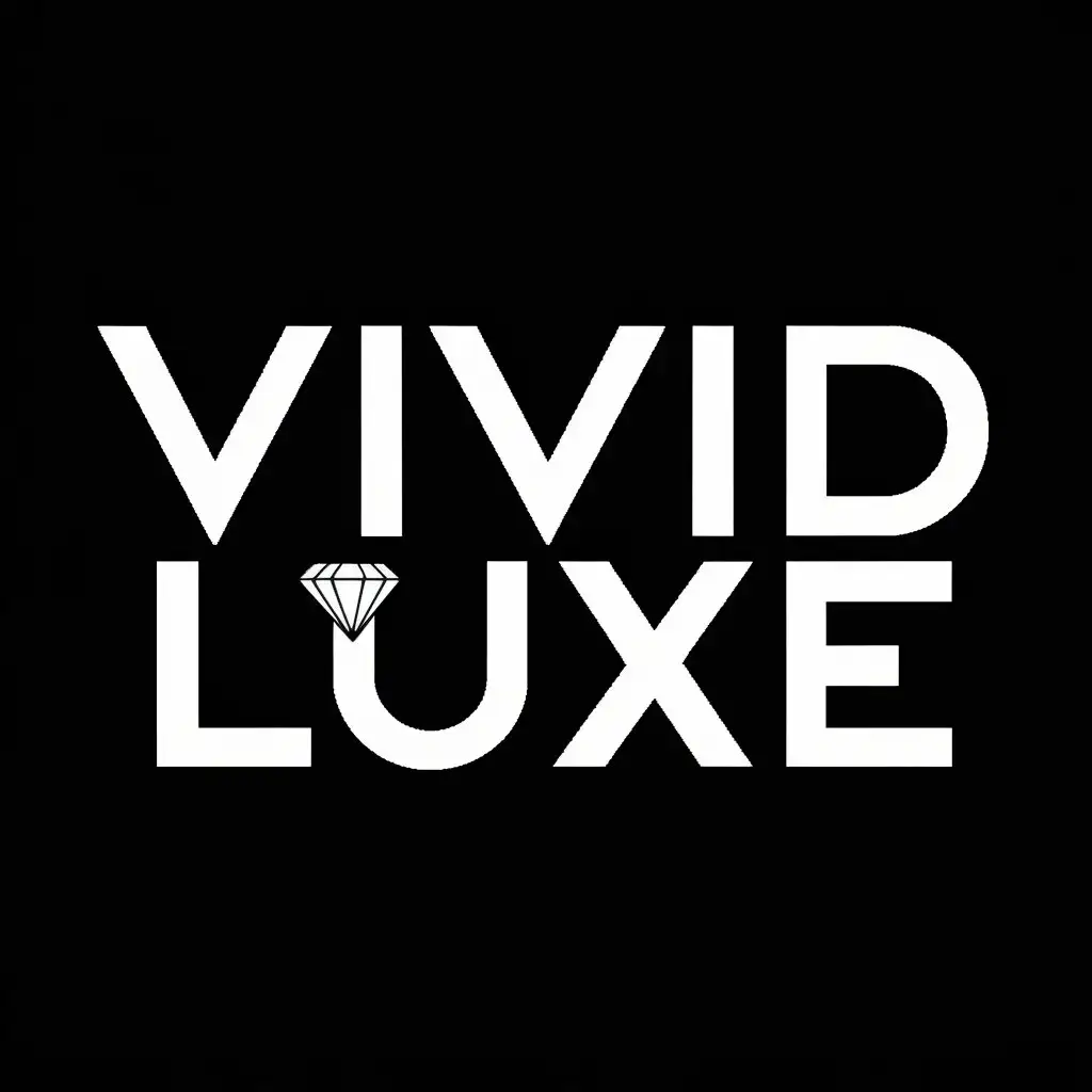 Vivid Luxe Diamond Jewelry Company Bold Text Logo