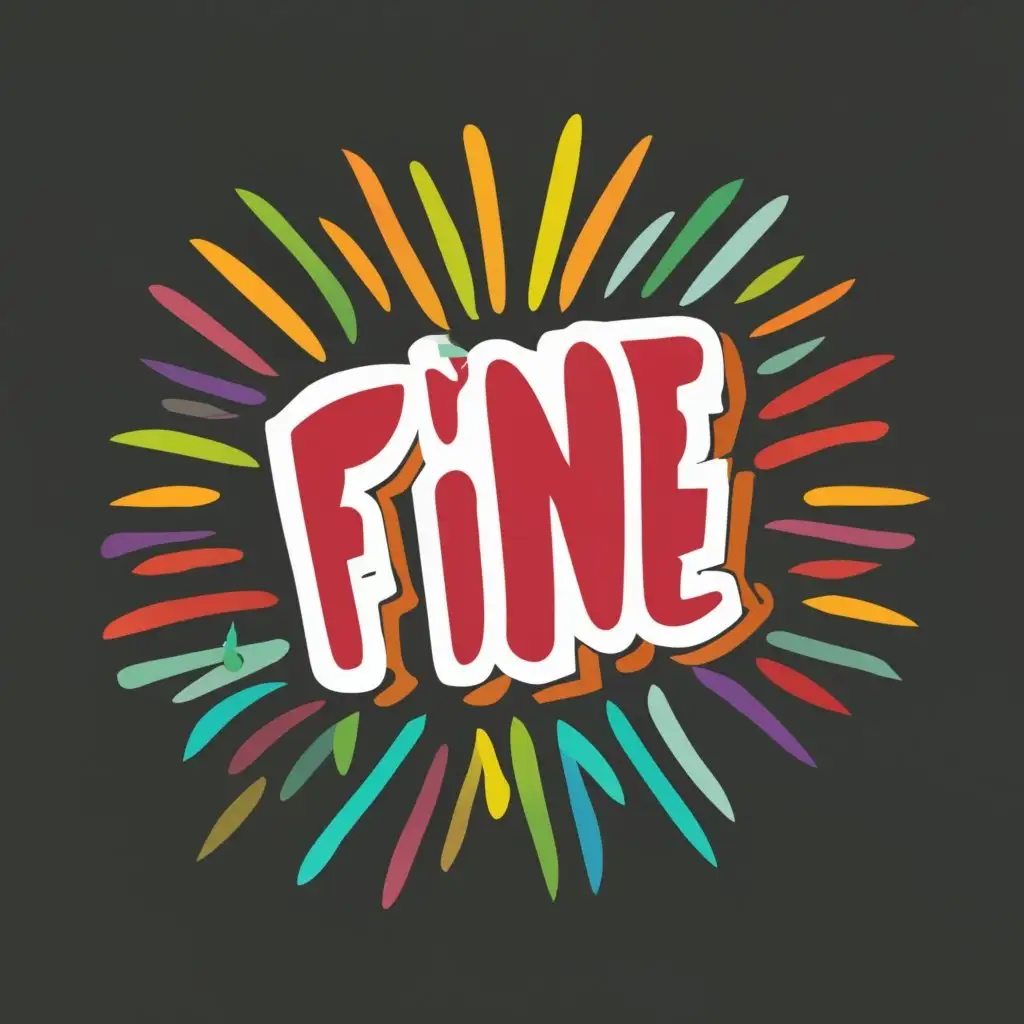 logo, I'm fine, with the text "I'm fine", typography