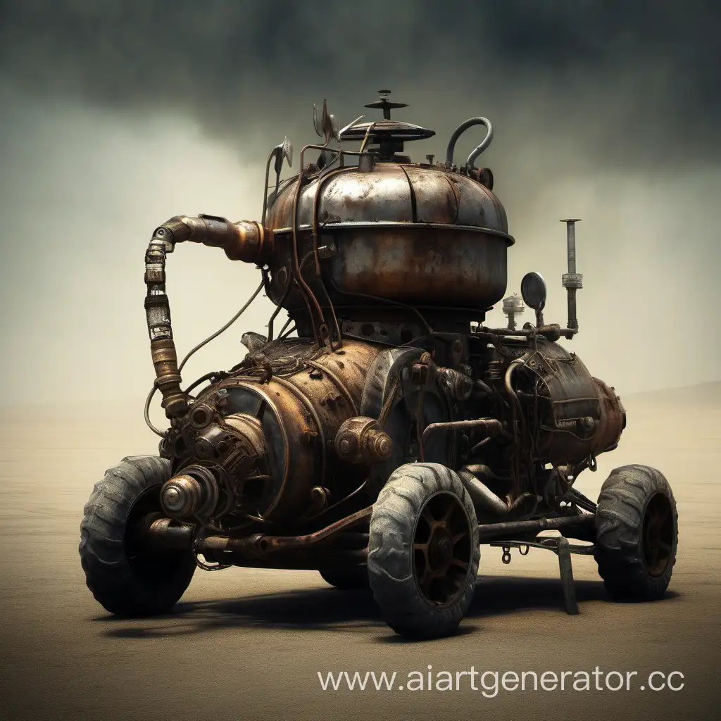 PostApocalyptic-Machine-with-Old-Kettle-in-Mad-Max-Setting
