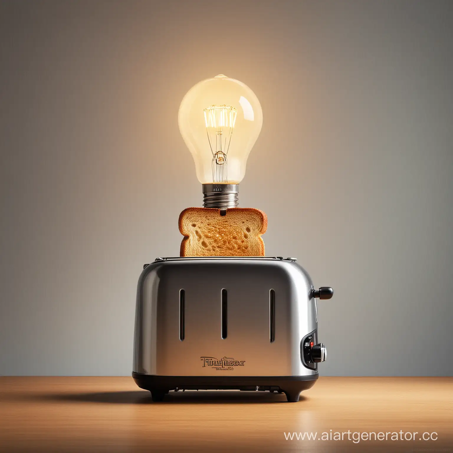 Innovative-Kitchen-Toaster-and-Illuminated-Light-Bulb