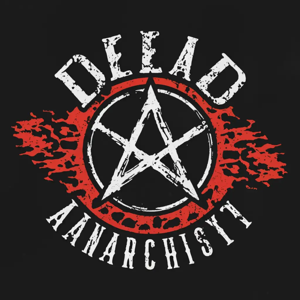 a logo design,with the text "Dead Anarchiest", main symbol:Logo Symbol: like a dark mysterious anarchy symbol representing tattoo culture
Industry: tattoo,Moderate,clear background