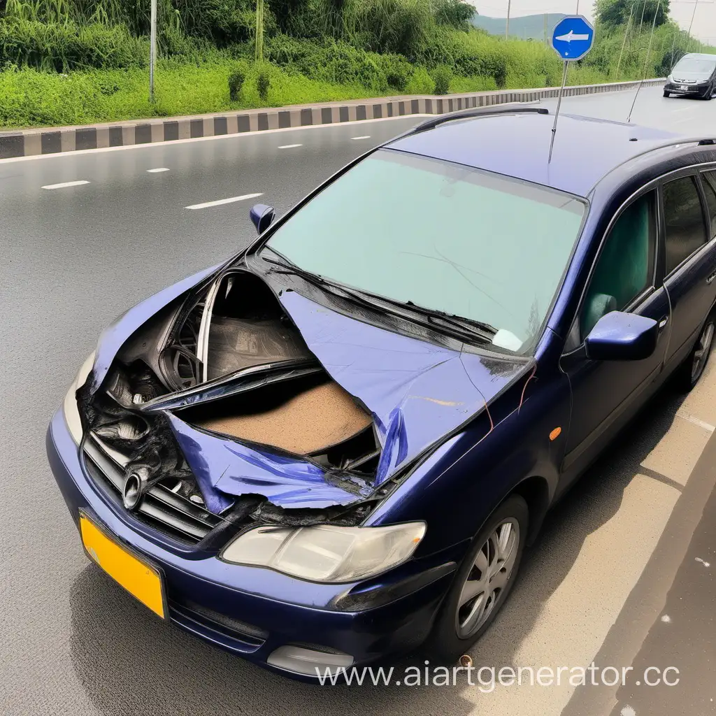 Man-Stops-Car-with-Foot-Unharmed