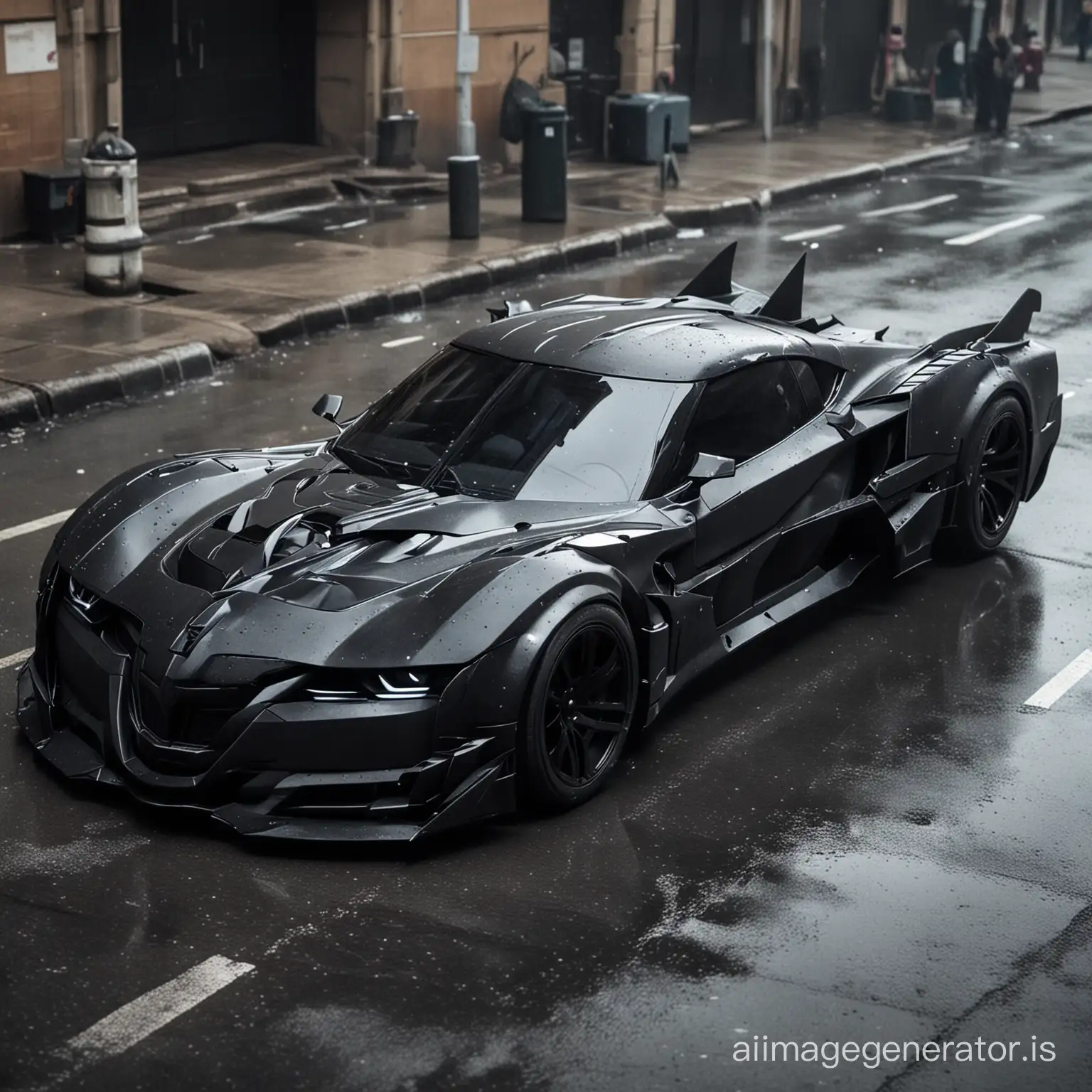 Sleek-Black-Batmobile-Zooming-Through-Gotham-City