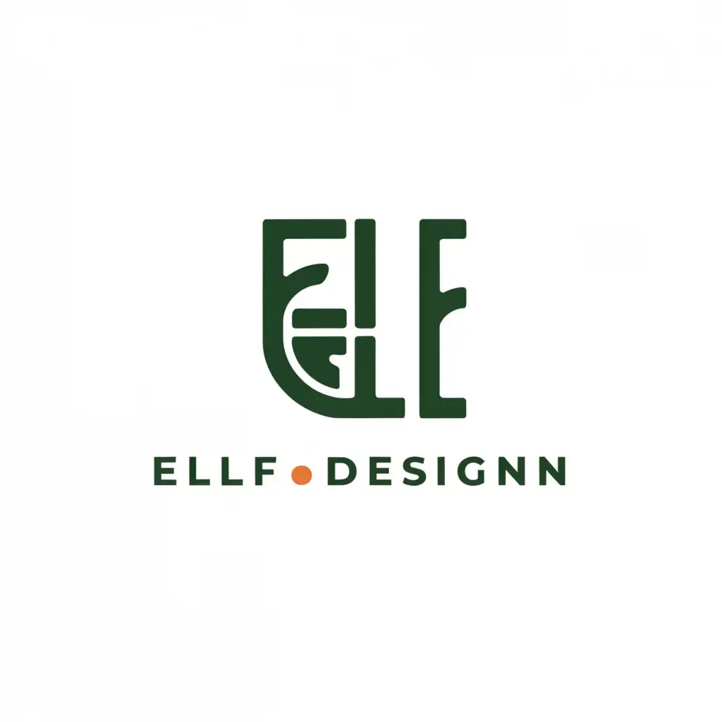 a logo design,with the text "elf design", main symbol:elf,Moderate,be used in Retail industry,clear background