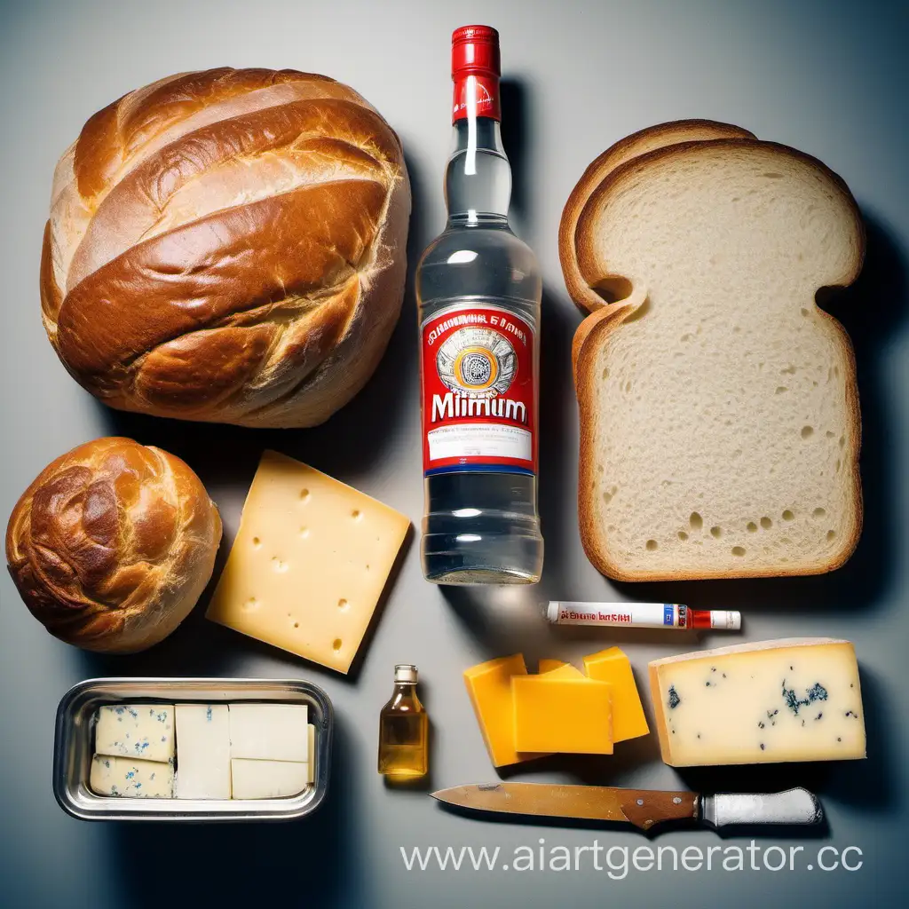 Essentials-for-Survival-Bread-Vodka-Cigarettes-and-Cheese