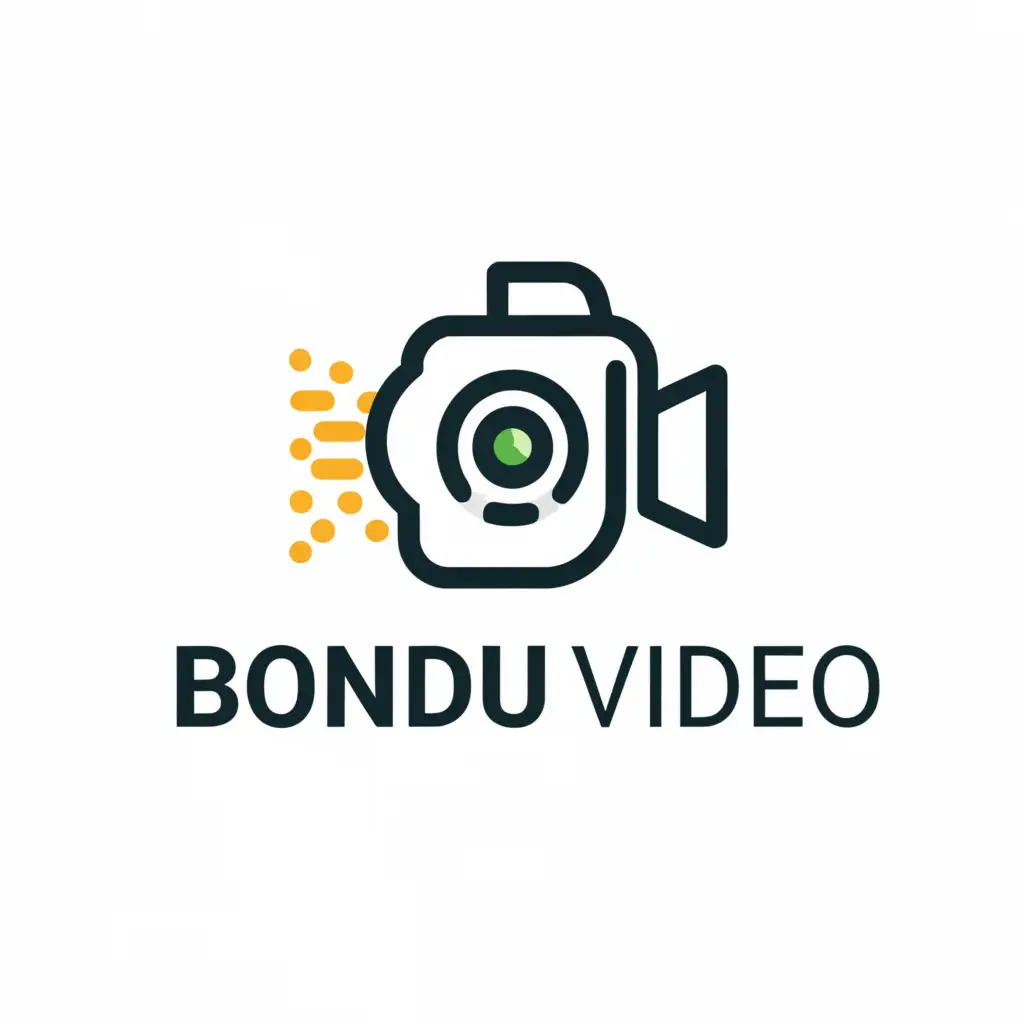 a logo design,with the text "Bondhu Video", main symbol:Videography,Minimalistic,clear background