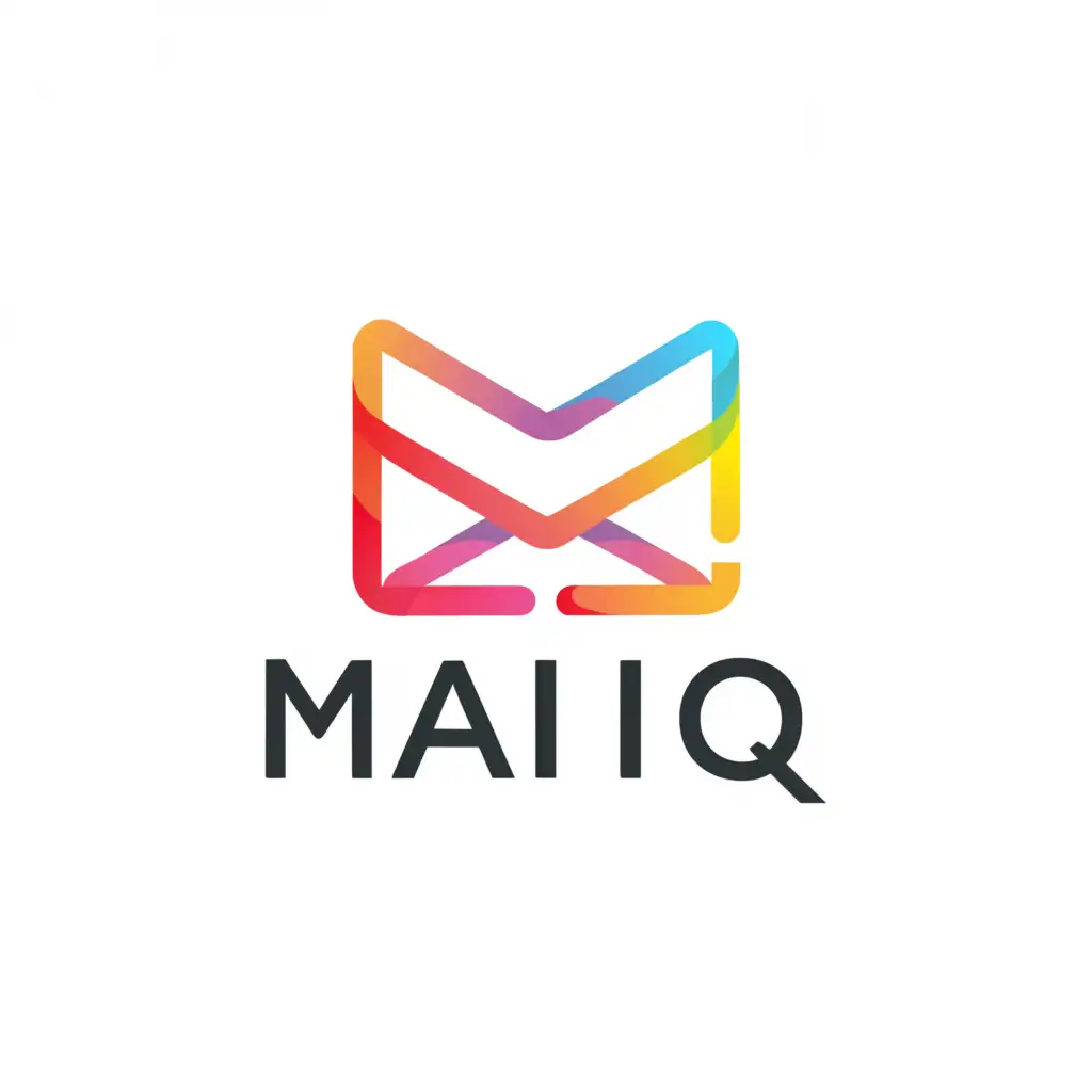 a logo design,with the text "mailq", main symbol:email,Moderate,clear background